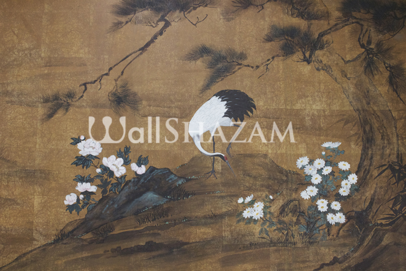 Japanese Crane sumie Painting
